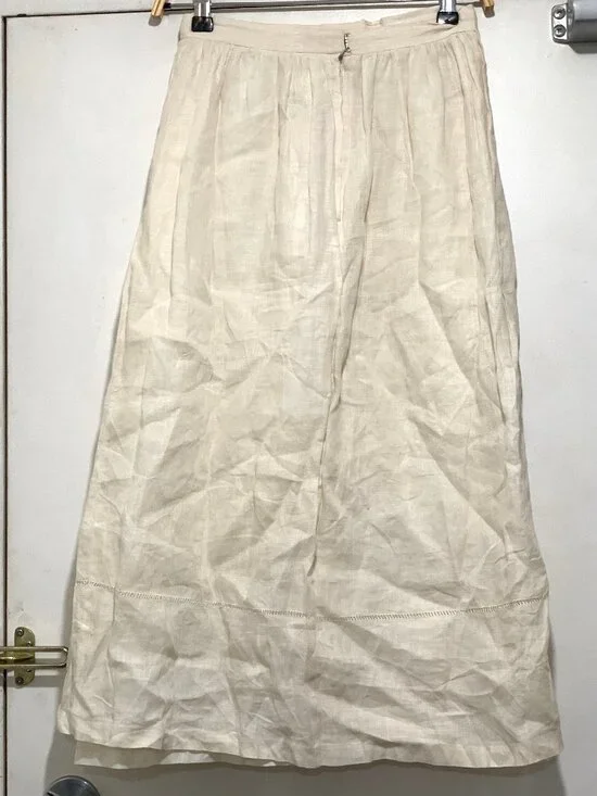 VINTAGE CLOAK OF MANY COLORS BY LIBERTY & LUCREZIA 100% IRISH LINEN SKIRTS - Picture 3 of 7